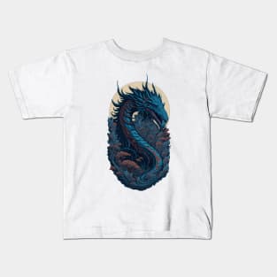 Japanese Ocean Dragon Kids T-Shirt